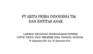 Laporan Keuangan Konsolidasi Interim September 2013